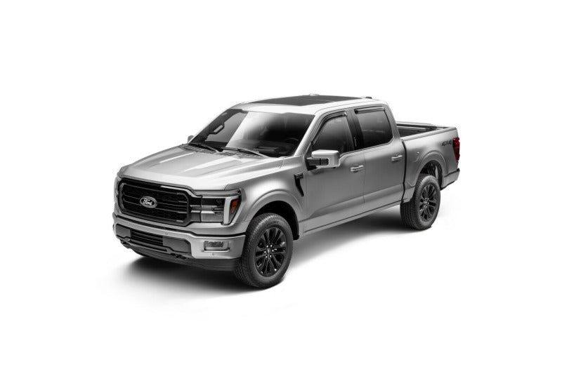 AVS 15-18 Ford F-150 Supercrew Ventvisor Outside Mount Window Deflectors 4pc - Smoke