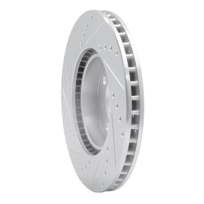 R1 Concepts R1 93-95 Volvo 850 Front Left Drilled & Slotted Silver Brake Rotor