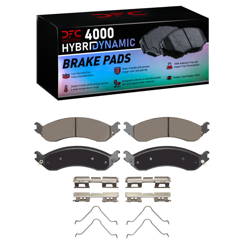 DFC 21-25 Chevrolet Express 3500 Rear 4000 HybriDynamic Brake Pads and Hardware Kit
