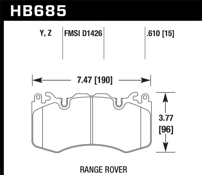 Hawk Performance Hawk 10-11 Range Rover/Range Rover Sport Supercharged LTS Front Brake Pads
