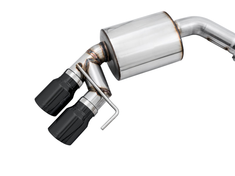 AWE Tuning 2018+ Ford Mustang GT (S550) Cat-Back Exhaust - Touring Edition (Quad Diamond Black Tips)