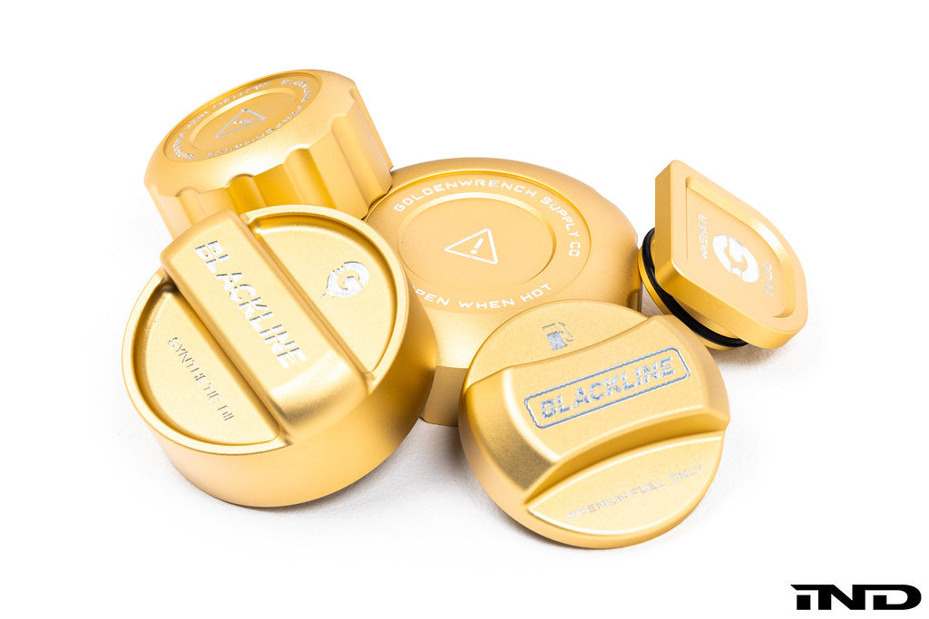 Goldenwrench Blackline Performance BMW M Car (S58) CCB Gold Cap Set