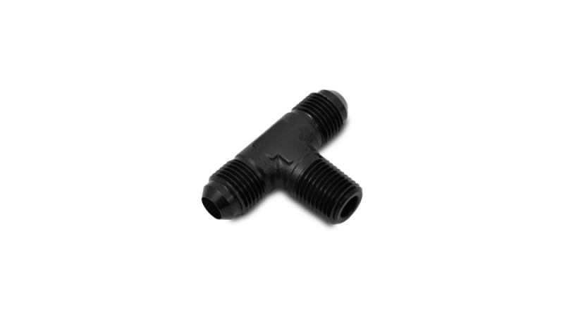 Vibrant -12AN x 3/4in NPT Flare to Pipe Tee Adapter Fitting - Aluminum