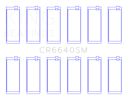 King Engine Bearings BMW M20/M60 (Size +0.50mm) Connecting Rod Bearing Set