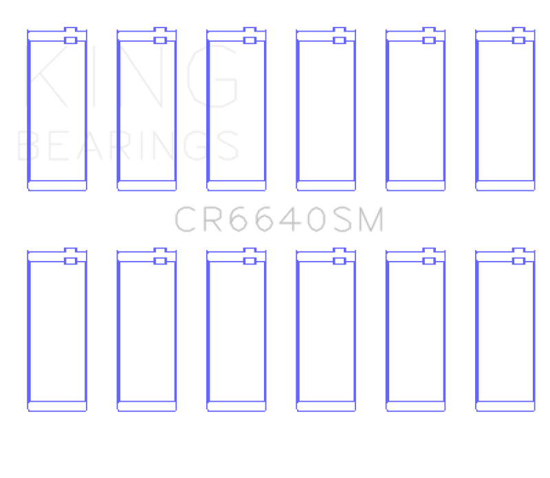 King Engine Bearings BMW M20/M60 (Size +0.25mm) Connecting Rod Bearing Set
