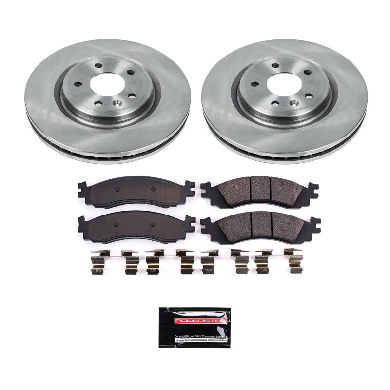 PowerStop Power Stop 2010 Ford Taurus Front Semi-Coated Rotor Kit