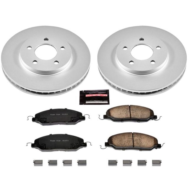 PowerStop Power Stop 05-10 Ford Mustang Front Z17 Evolution Geomet Coated Brake Kit