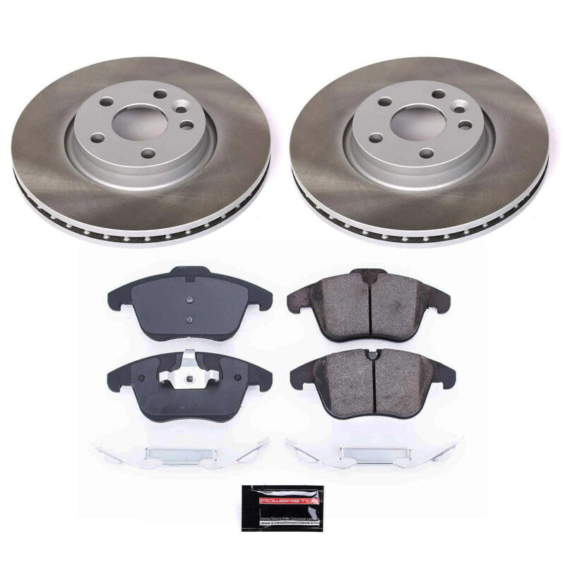 PowerStop Power Stop 08-10 Volvo V70 Front Semi-Coated Rotor Kit