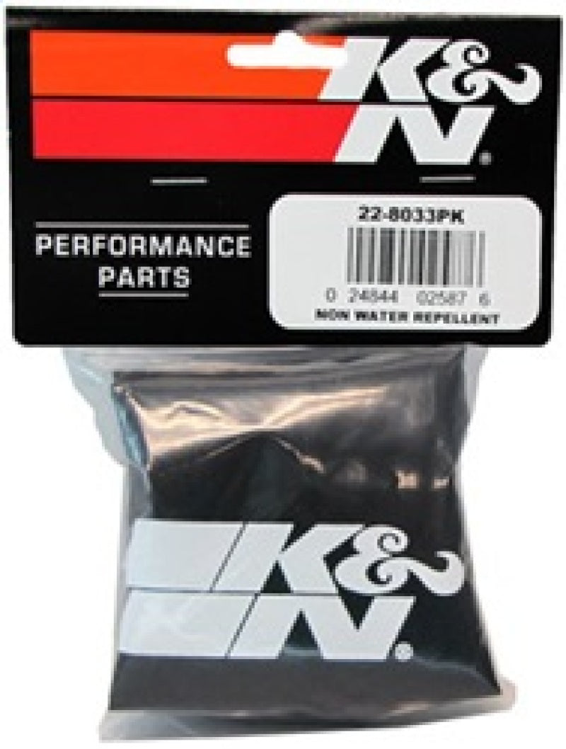 K&N Engineering K&N PreCharger Tapered Air Filter Wrap Black 6in Height / 6in Diameter