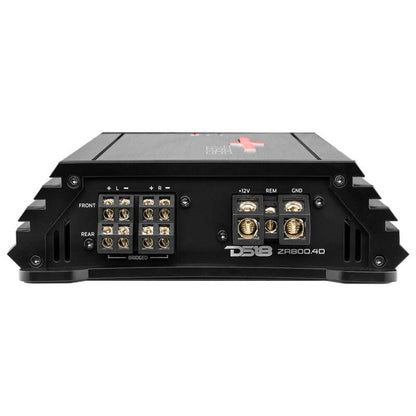 DS18 4-Channel Class D Amplifier 2x 600/4ohm Bridge 4 x 320/2ohm 4 x 200/4ohm Watts RMS