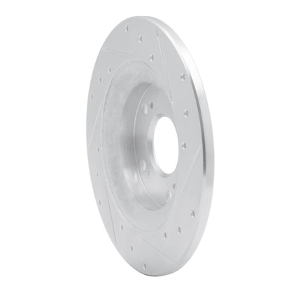 R1 Concepts R1 00-09 Honda S2000 Rear Left Drilled & Slotted Silver Brake Rotor