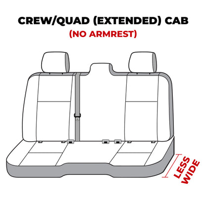 Covercraft 19-24 Dodge Ram Polycotton SeatSaver Custom Second Row Seat Covers - Misty Grey