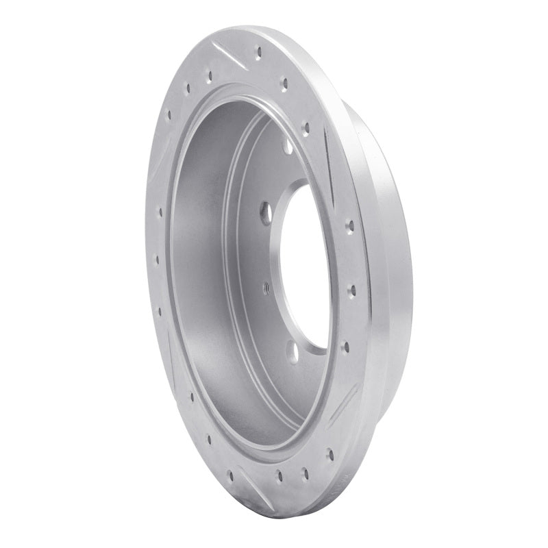 R1 Concepts R1 91-93 Hyundai SONATA Rear Left Drilled & Slotted Silver Brake Rotor