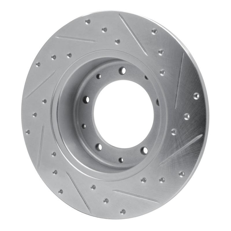 R1 Concepts R1 74-16 Land Rover Range Rover Rear Left Drilled & Slotted Silver Brake Rotor