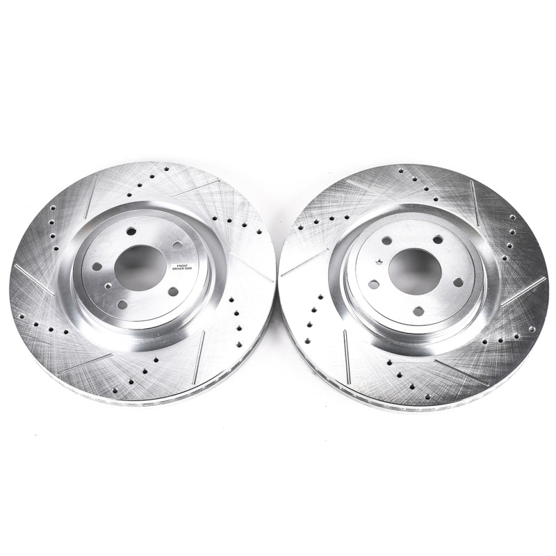 PowerStop Power Stop 09-13 Infiniti FX50 Front Evolution Drilled & Slotted Rotors - Pair