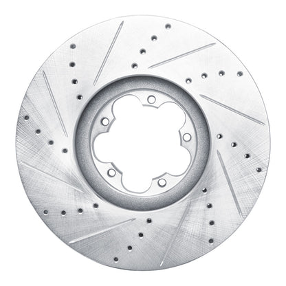R1 Concepts R1 14-19 Ford Transit-150 Front Right Drilled & Slotted Silver Brake Rotor