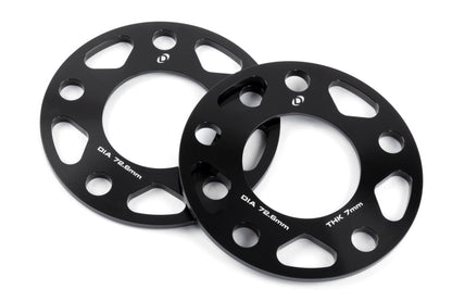 Dinan Wheel Spacers - 5x120 - 72.6mm CB - 7mm Thick (Set of 2)