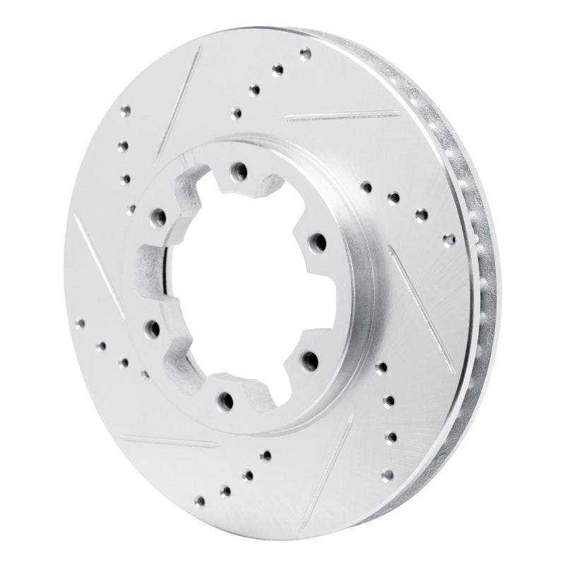 R1 Concepts R1 02-24 Nissan NV350 UrVan (Mexico) Front Left Drilled & Slotted Silver Brake Rotor