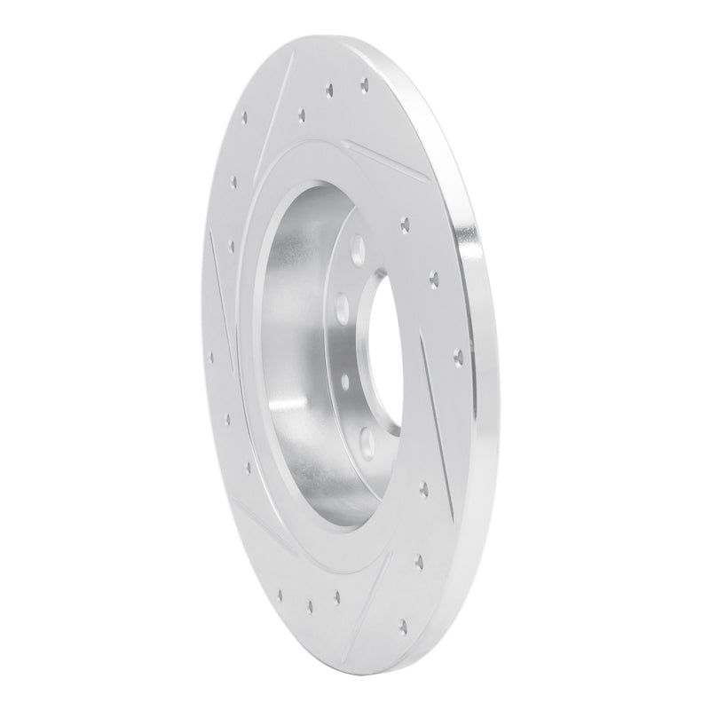 R1 Concepts R1 06-10 Pontiac SOLSTICE Rear Right Drilled & Slotted Silver Brake Rotor