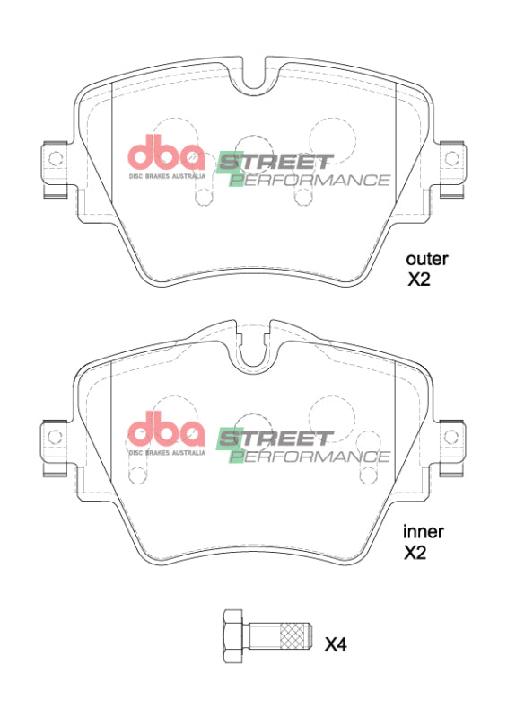 DBA 20-23 Toyota Supra (w/Single Piston Front Caliper) SP Performance Front Brake Pads