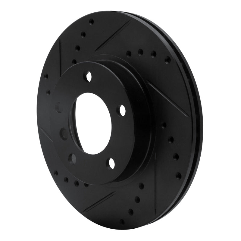 R1 Concepts R1 91-06 BMW 325I (USA/Canada) Front Left Drilled & Slotted Black Brake Rotor