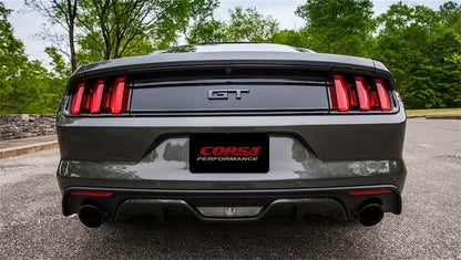 CORSA Performance Corsa 2015-2017 Ford Mustang GT 5.0 3in Axle Back Exhaust Black Dual Tips (Touring)