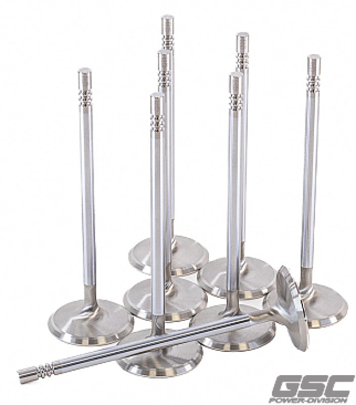 GSC Power Division GSC P-D Ford Voodoo/Predator 32.5mm Head STD 109.8mm Long Chrm Super Alloy Exhaust Valve - Set of 8