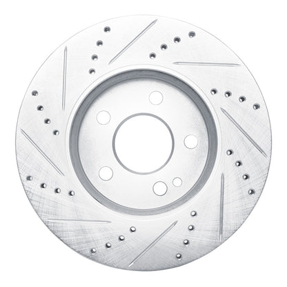 R1 Concepts R1 06-11 Mercedes-Benz B200 Front Right Drilled & Slotted Silver Brake Rotor