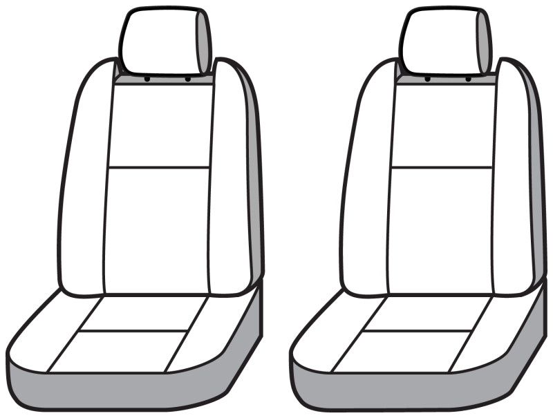 Covercraft 22-23 GMC Hummer Waterproof Polyester SeatSaver Custom Front Row Seat Covers - Grey