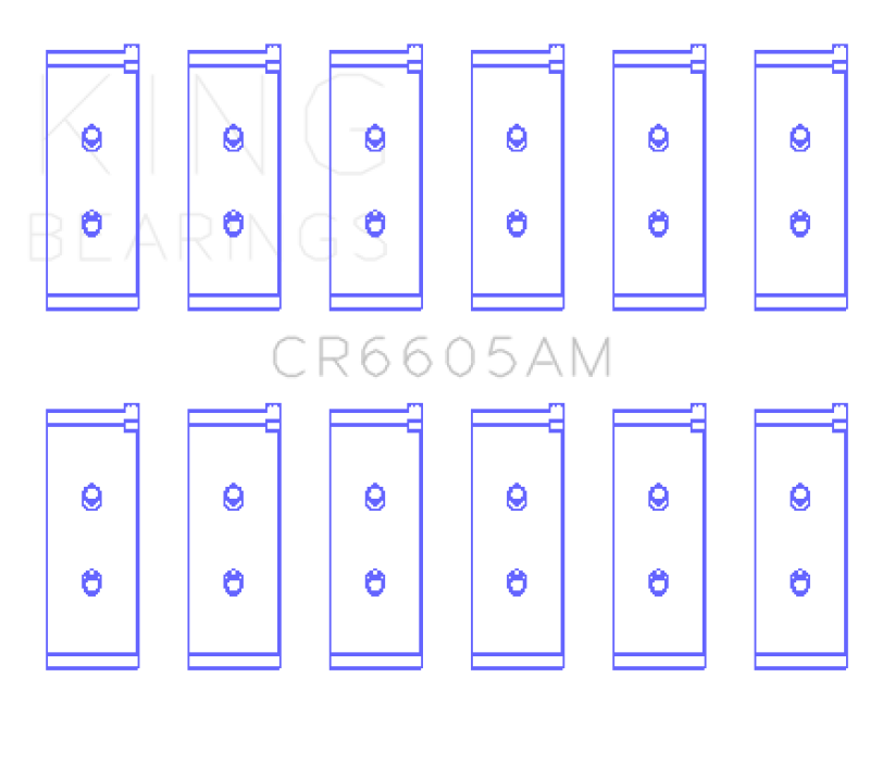 King Engine Bearings Toyota 5ME/5MGE/7MGE/7MGTE (Size +0.25) Rod Bearing Set