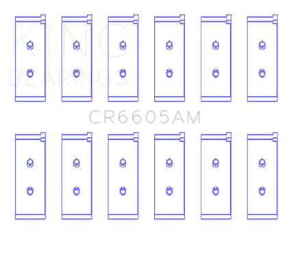 King Engine Bearings Toyota 5ME/5MGE/7MGE/7MGTE (Size +0.25) Rod Bearing Set