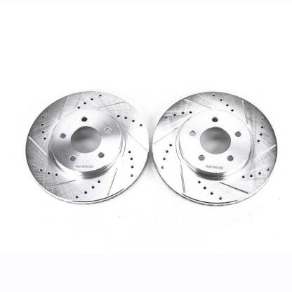 PowerStop Power Stop 05-12 Ford Escape Front Evolution Drilled & Slotted Rotors - Pair