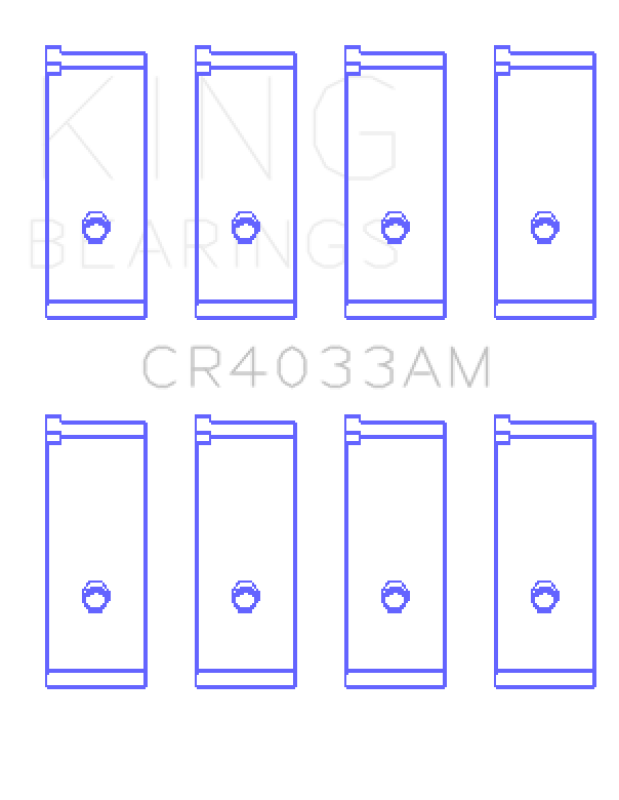 King Engine Bearings King Acura SOHC 16 Valve / Honda SOHC 16 Valve/DOHC 16 Valve (Size +1.5) Rod Bearing Set