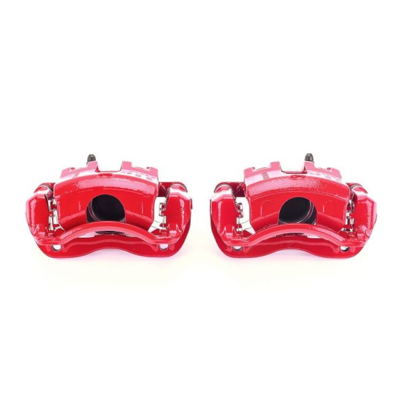 PowerStop Power Stop 12-17 Hyundai Accent Front Red Calipers w/Brackets - Pair