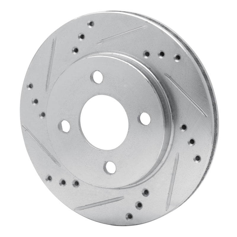 R1 Concepts R1 95-96 Dodge Neon (USA/Canada) Front Left Drilled & Slotted Silver Brake Rotor