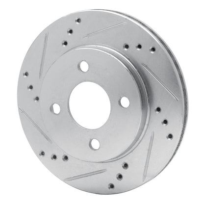 R1 Concepts R1 95-96 Dodge Neon (USA/Canada) Front Left Drilled & Slotted Silver Brake Rotor