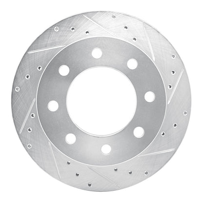 R1 Concepts R1 03-05 Chevrolet Suburban 2500 Rear Right Drilled & Slotted Silver Brake Rotor