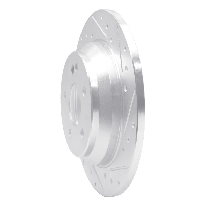 R1 Concepts R1 16-23 Mercedes-Benz Viano (Mexico) Rear Right Drilled & Slotted Silver Brake Rotor