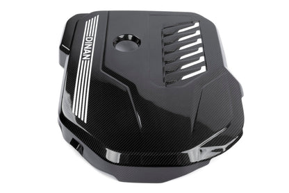 Dinan 19-26 BMW B58D (G01/G02/G20/G22/G23/G26/G42) Gloss Carbon Fiber Engine Cover w/Matte Accents