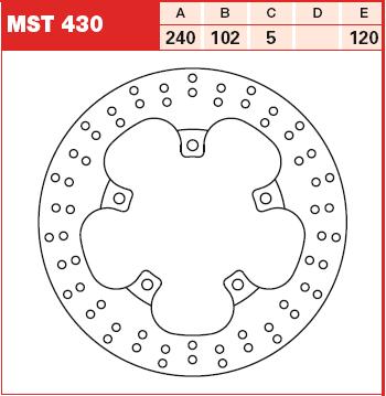TRW MOTO MST430 Brake Disc