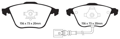 EBC Racing 08-11 Volkswagen CC 3.6L RP-X Front Brake Pads