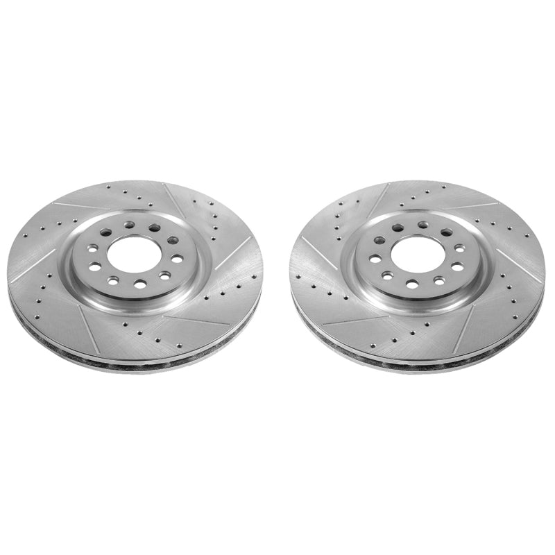PowerStop Power Stop 15-17 Chrysler 200 Front Evolution Drilled & Slotted Rotors - Pair