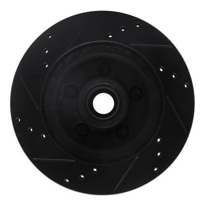 R1 Concepts R1 70-72 Ford Country Squire Front Right Drilled & Slotted Black Brake Rotor