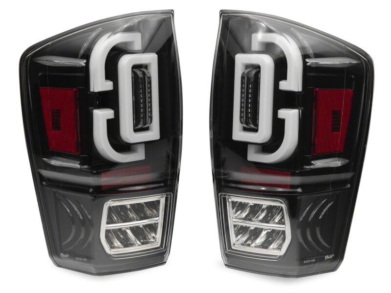 Raxiom 16-23 Toyota Tacoma XW Series Sequential LED Tail Lights- Black Housing- Clear Lens