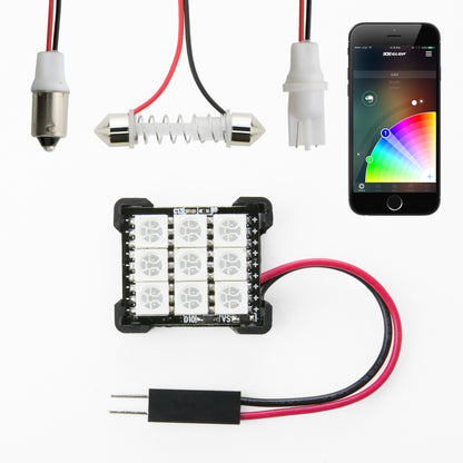 XKGLOW XK Glow RGB Festoon LED Panel XKchrome Bluetooth App Controlled Dome Bulb