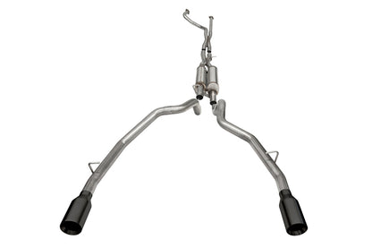 CORSA Performance Corsa 2021-2024 Dodge Ram TRX Crew Cab Xtreme Catback Exhaust Dual Rear Black Tip