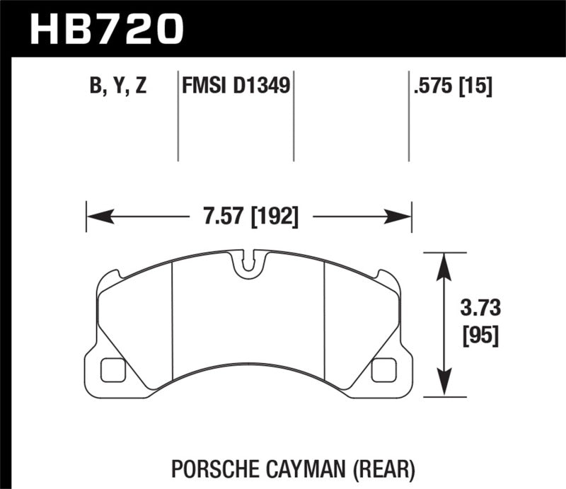 Hawk Performance Hawk 10-16 Porsche Panamera / 08-15 Porsche Cayenne LTS Street Front Brake Pads