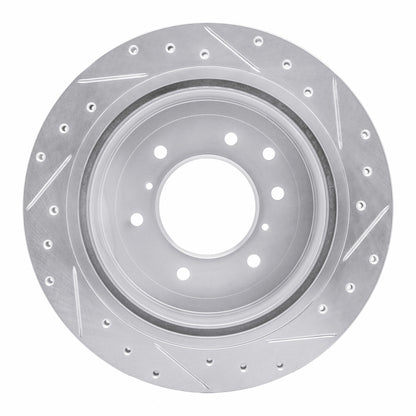 R1 Concepts R1 08-14 Mitsubishi Montero Limited (Mexico) Rear Left Drilled & Slotted Silver Brake Rotor