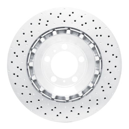 DFC 13-19 Porsche 911 Right Front Drilled Hi-Carbon Alloy Geomet Coated Rotor