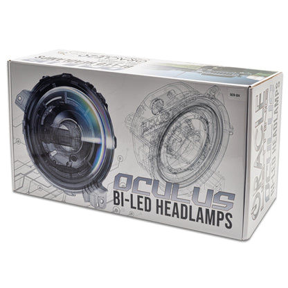 ORACLE Lighting Oracle Jeep Wrangler JL Oculus Bi-LED Projector Headlights- Graphite Metallic - 5500K